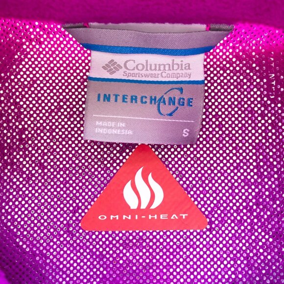 COLUMBIA Bugaboo Interchange 3 In 1 Ski Jacket Coat Blue Macaw Womens Small - Picture 7 of 14